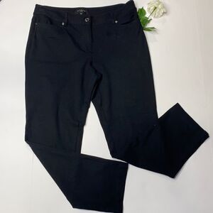Talbots Ponte Jersey‎ Knit Stretch Pants Slim fit Black 10P